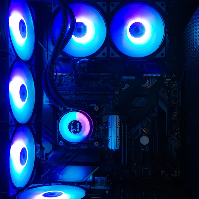 Кулер для чехла компьютера COOLLEO Hurricane P120 120 мм 4-контактный кулер 5 В-3 контакта -