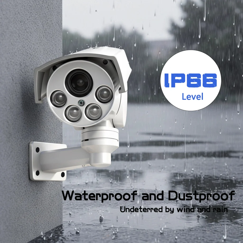 Фото HJT 4K 8MP So-ny415 Bullet Security Surveillance IP камера POE PTZ Открытый 5MP 5X 10X Автоматический зум Отслеживание человека ИК Ночной Ve №4