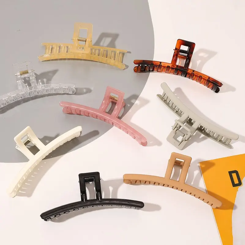 Заколка-краб женская для конского хвоста винтажный большой зажим волос