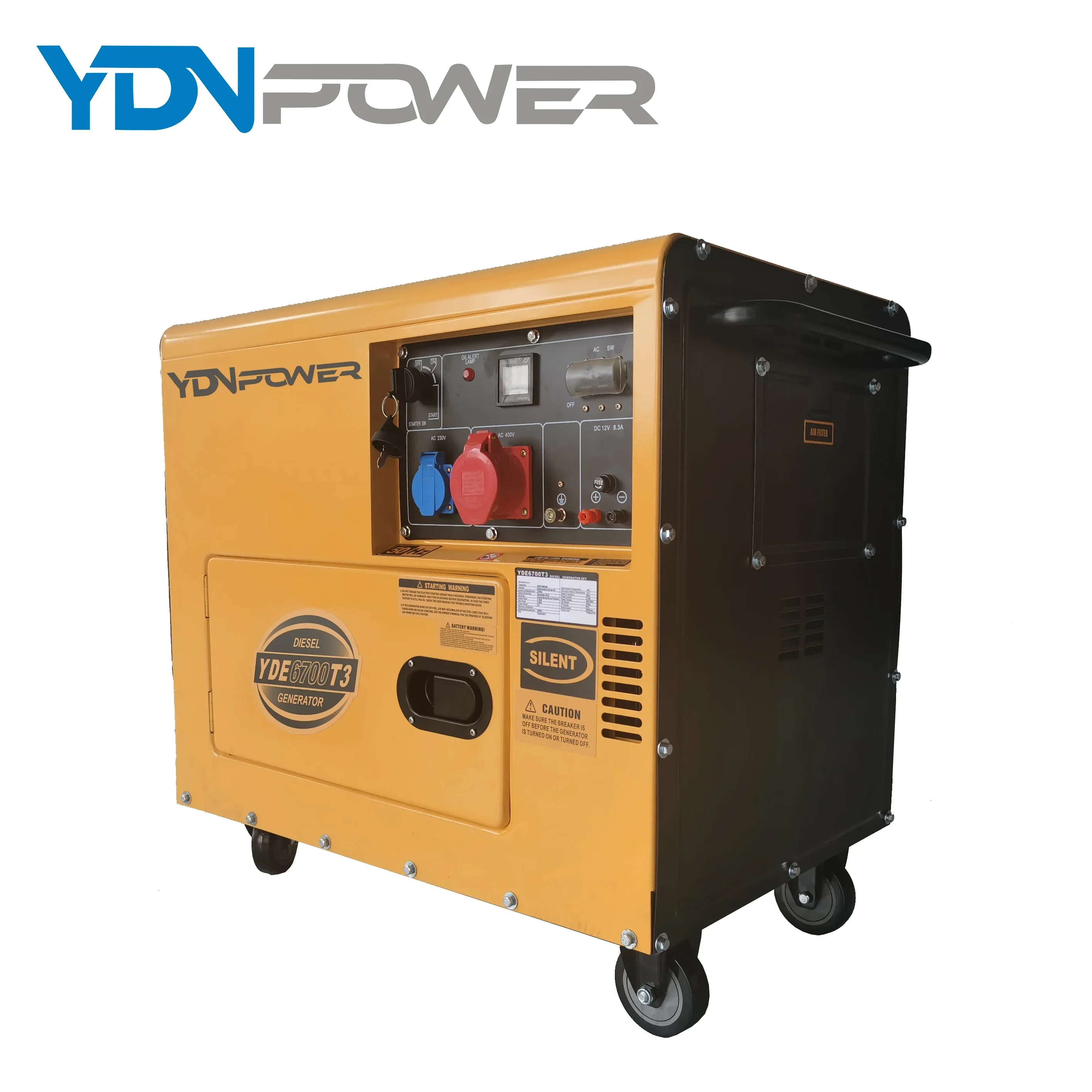 YUNYI хорошая цена 5kva однофазный бесшумный дизельный генератор