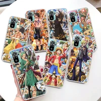 anime luffy zoro one piece coque phone case for xiaomi redmi note 10s 11 11s 11t 11e 10 pro max 9 9s 9t 5g 8 8t 7 6 5 5a 4x 4g c