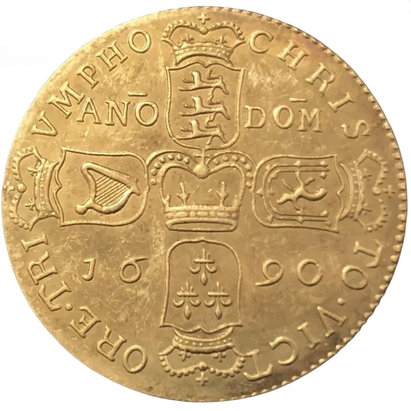 

Металлическая копия монеты 1690 год Ирландия 1 Корона Джеймс II