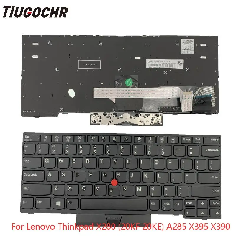 

NEW For Lenovo Thinkpad X280 (20KF 20KE) A285 (20MW 20MX) X395 X390 US Keyboard No Backlit 01YP203 01YP000