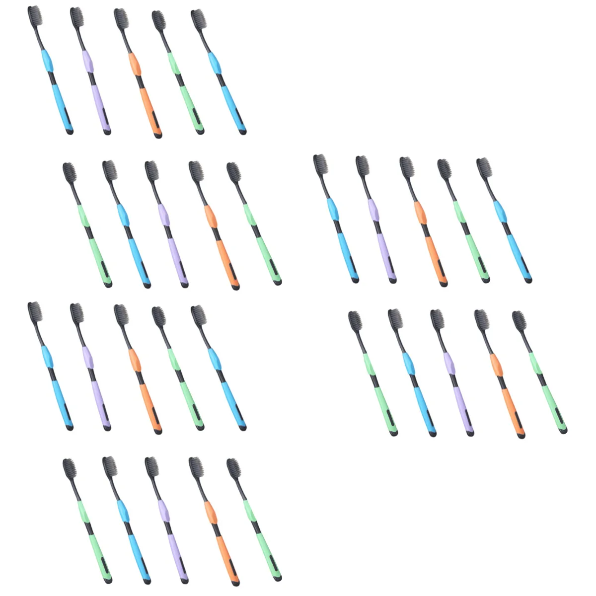 

30 Pcs Super Toothbrushes Household Toothbrush Oral Care Brushes Bathroom Accessories Mixed Color