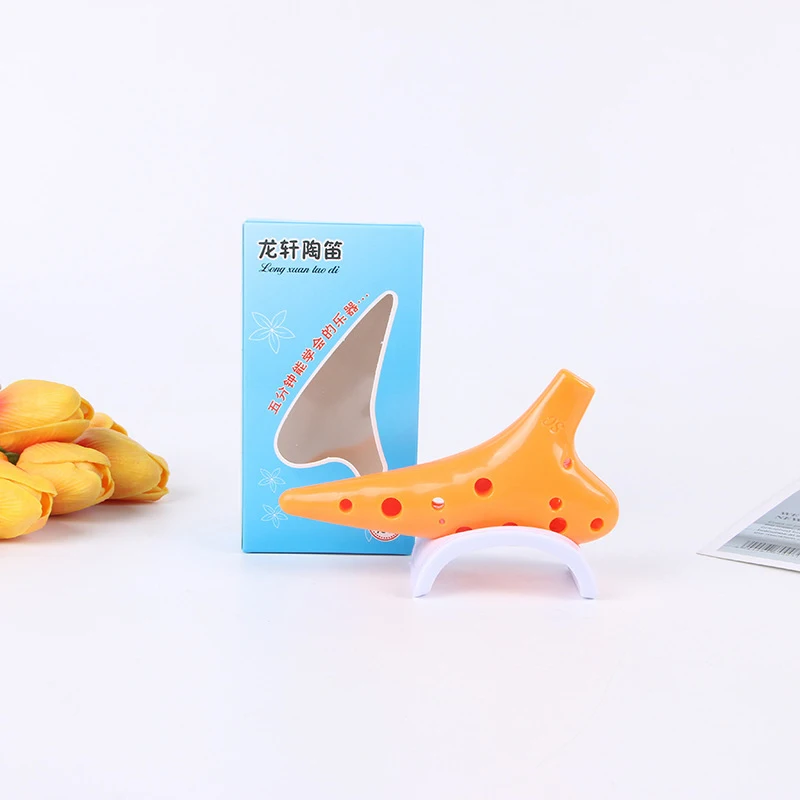 Керамическая флейта без маркировки с 12-отверстиями окарина смола пластик альт C