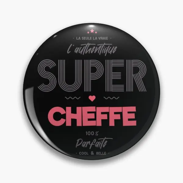 Аутентичная булавка на мягкой пуговице Супер шеф-повар мультяшная ювелирная для