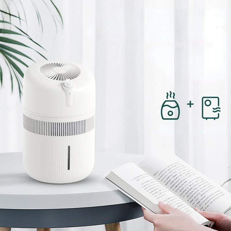 2 In 1 Purifying and Humidifying Humidifiers Desktop Fog-free Air Humidifier Large Capacity Evaporative Humidifier Diffuser