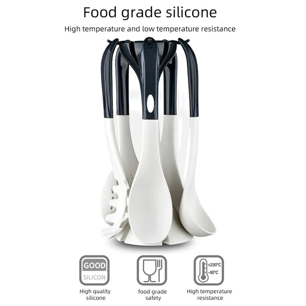 

6Pcs/Kit Silicone Kitchen Cooking Plastic Handle Hanging Storage Rack Household Bar Baking Gadgets Kitchenware Accessories