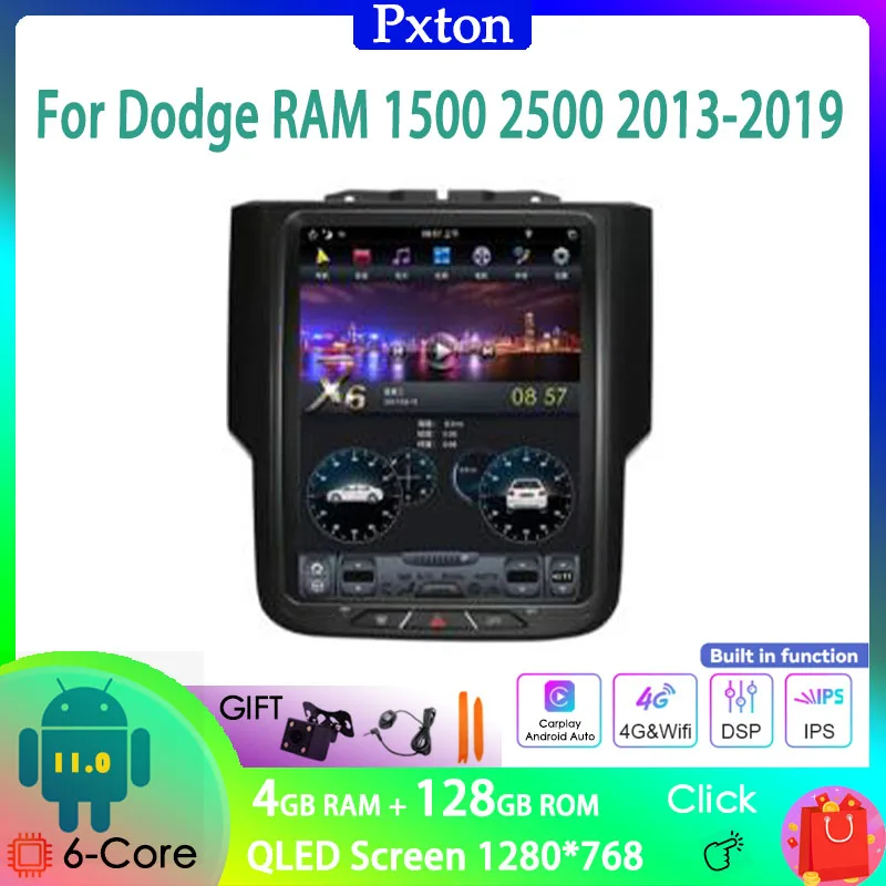 Автомобильный радиоприемник pdonson Tesla с Android стерео Мультимедийный Плеер для Dodge RAM