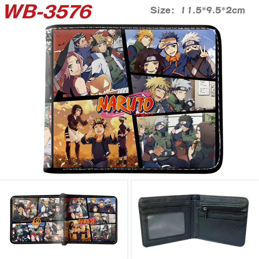 

Anime Printing Pu Wallet Cartoon Leather Bifold Zipper Coin Pocket Photo Credit Card Holder Layers Unisex Casual Purse Gifts