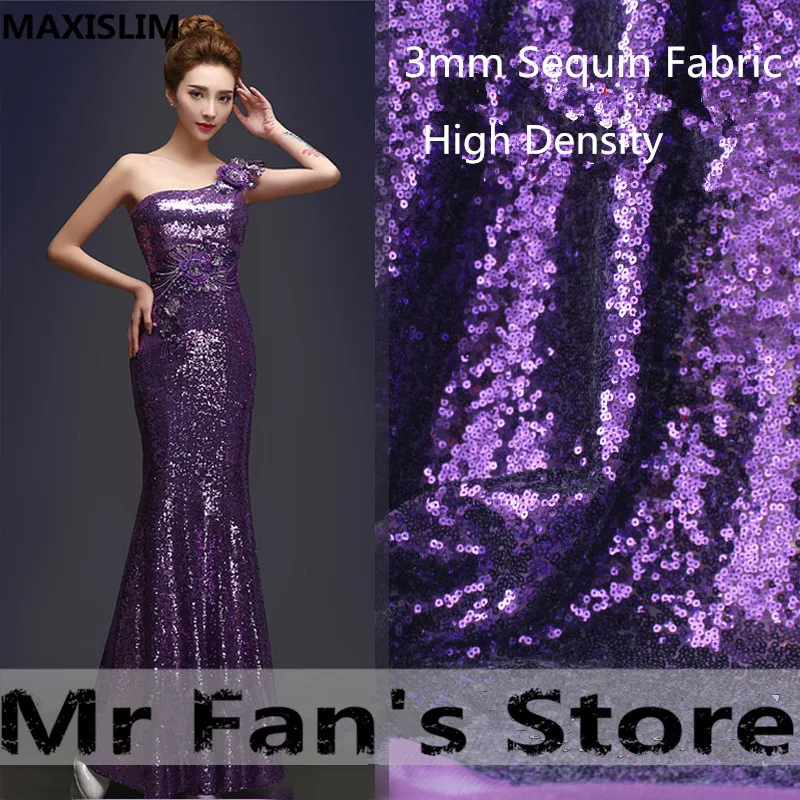 

3MM Mesh Irregular Sequin Fabric 19 Colors Evening Dress Tablecloth Party Background wall DIY Sewing Handmade Size:50X125CM