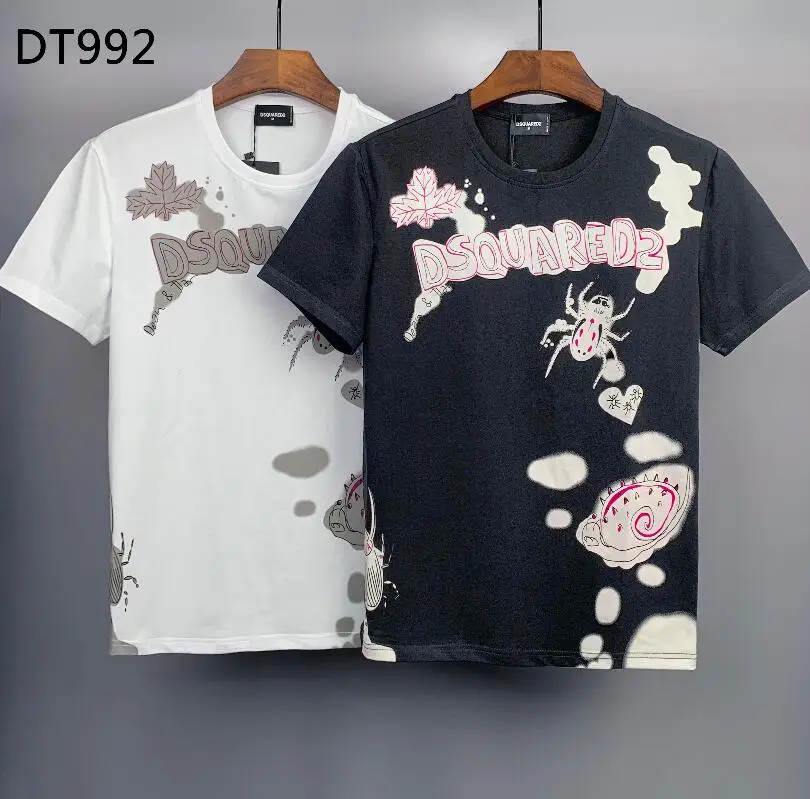 

2022 New Fashion Brand Dsquared2 Men's High-End Cotton Printing Short-Sleeved T-Shirt DT993