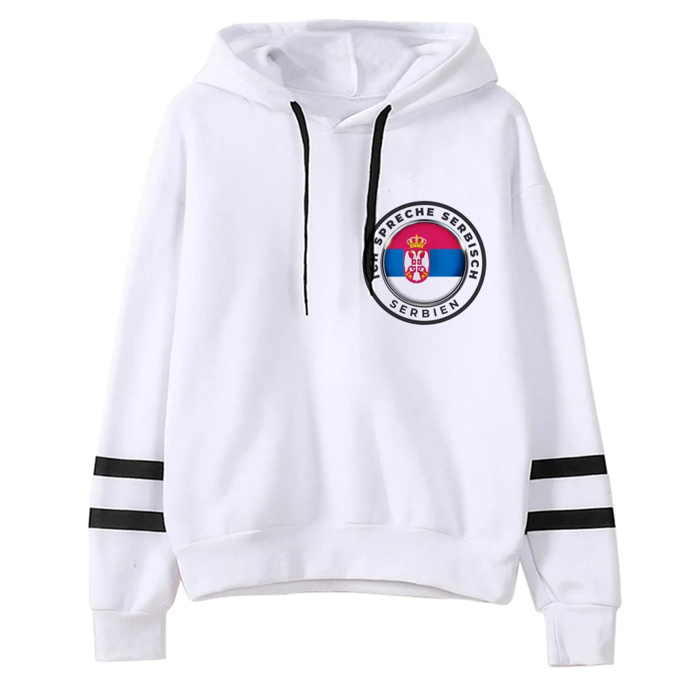 Serbien Толстовка kawaii Аниме Комикс удобный Молодежный смешной женский hoddie зимний Y2K