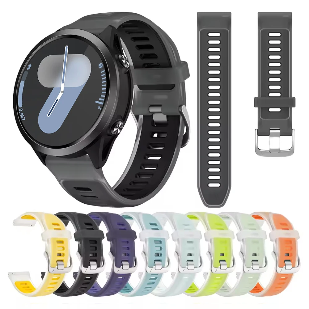 Фото Силиконовый ремешок Jelly для Samsung Galaxy Watch 4 5 6 7 5Pro 6 Classic, браслет для HUAWEI Watch5 GT 5 6 Pro, 20 22 мм №1