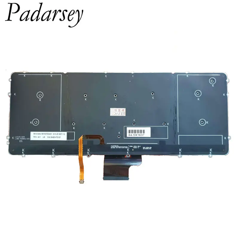 Сменная Клавиатура для ноутбука Pardarsey с подсветкой DELL XPS 15 9530 Precision M3800 9530B WHYH8 0HYYWM -