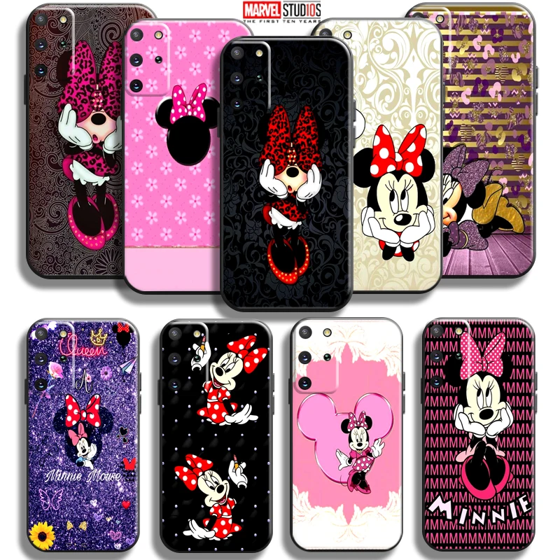 

Cute Cartoon Minnie Mouse Phone Case For Samsung Galaxy S22 S21 S20 Plus Ultra S21 S20 FE 5G Soft Carcasa Back Coque Funda