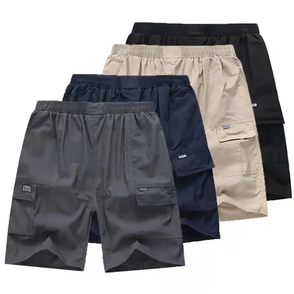 

Summer Shorts Men Male Casual Pockets Shorts Boy High Quality Plain Brand Pants Breathable Shorts Men Streetwear Plus Size