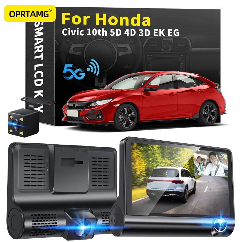 

Видеорегистратор OPRTAMG для Honda Civic 10, 5D, 4D, 3D, EK, EG, 1994-2011, 2012, 2013, 2014, 2016, 2017, 2018, 2019, 2020, 2021, 2022