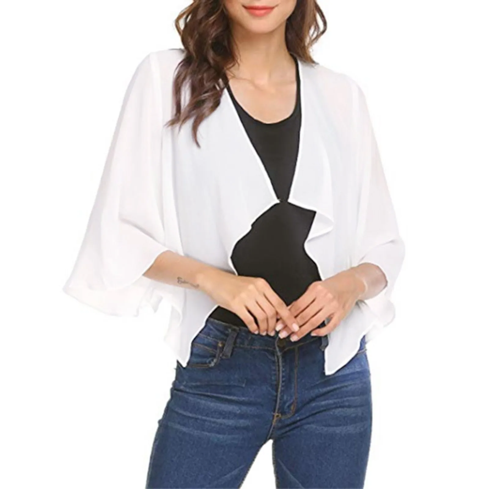 

Women Sweaters for Winter Women Fashion Solid Mesh Irregular Short Sleeve Women Sweaters for Winter Olive Green Open Sweater