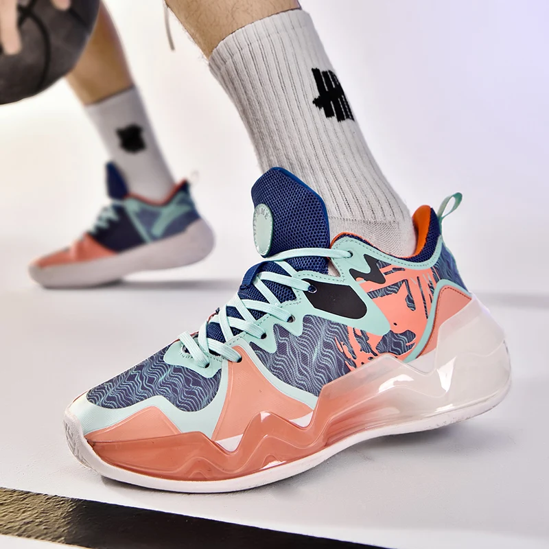 Fashion Pink Professional Basketball Shoes for Men Women Platform High Designer Sneakers High Quality Mens Trainers Baskets 2022