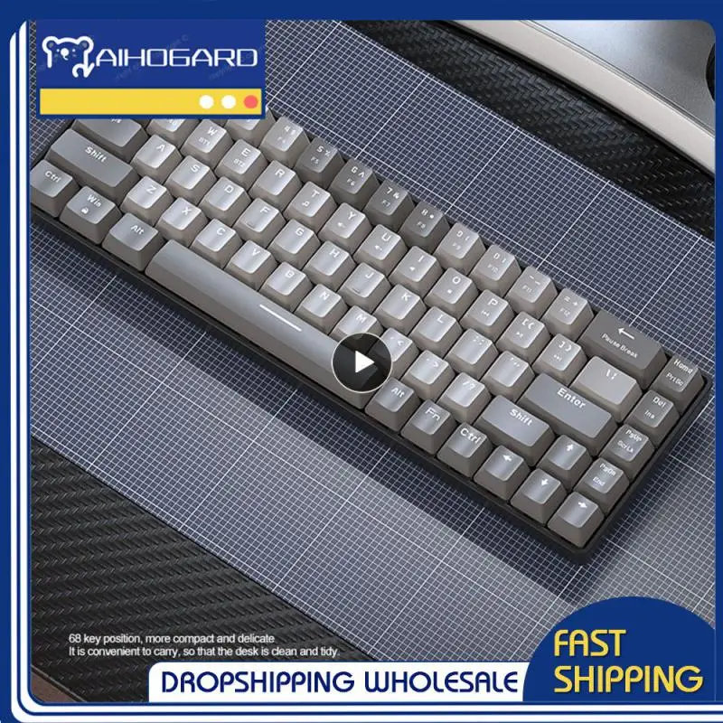 

Клавиатура игровая Механическая беспроводная, 2,4 ГГц, BT
