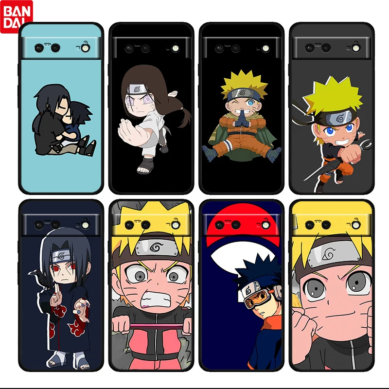 

Cute Naruto Uchiha Itachi For Google Pixel 6 6a 6Pro 5 5a 4 4a XL 5G TPU Black Soft Phone Case Silicone Cover Fundas Coque Capa