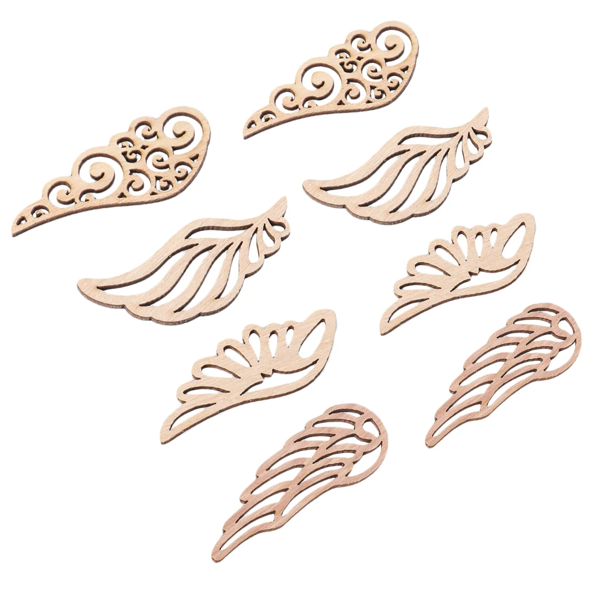 

Wood Wooden Wingcutouts Diy Slices Chip Embellishments Angel Unfinished Patch Coloring Ornaments Craft Shapes Ornament Toeaster