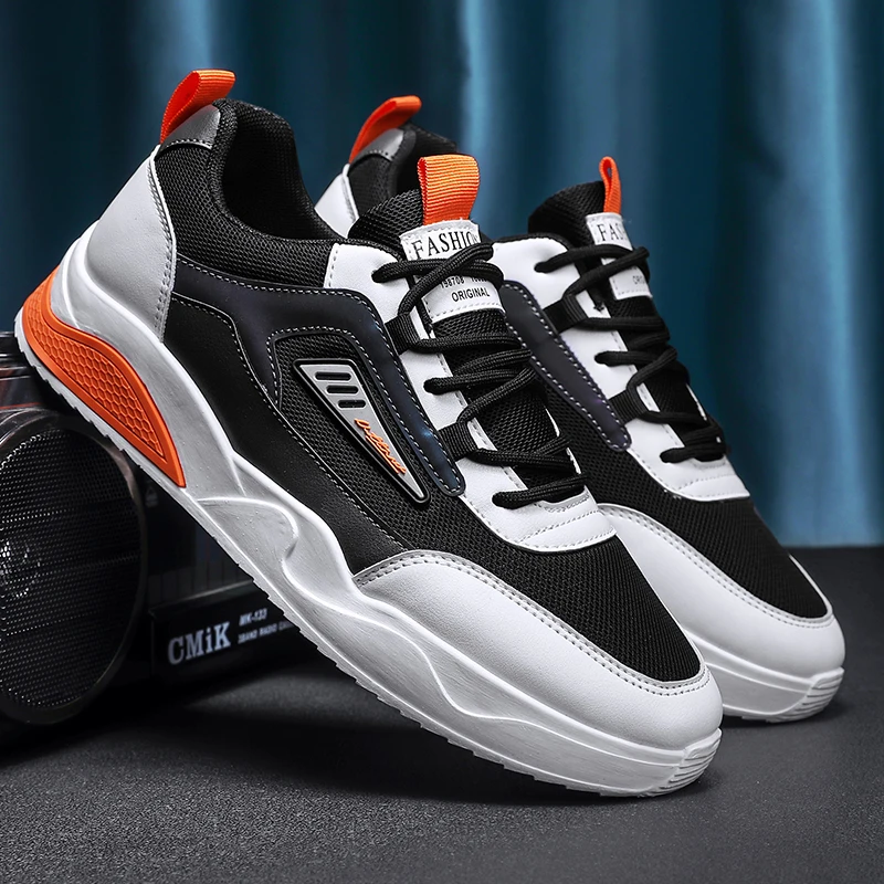 

2022 New Spring and Summer Mens Sports Shoes Breathable Running Shoes Men's Wear-resistant Lightweight Sports Shoes Men Non-slip