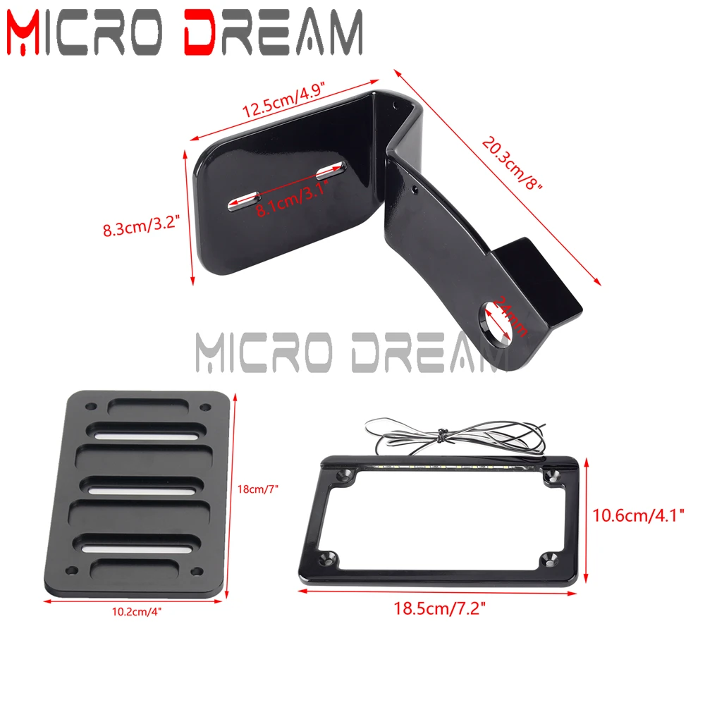 Алюминиевый боковой кронштейн для номерного знака рамка держатель со