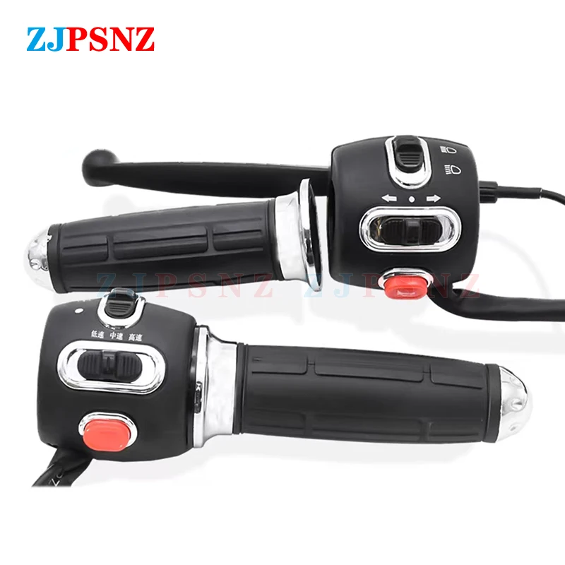 

Scooter Throttle Handle Speed Shift Regulator Control Grip Horn High Beams Low Beams Turn Signal Brake Switch Electric Vehicle