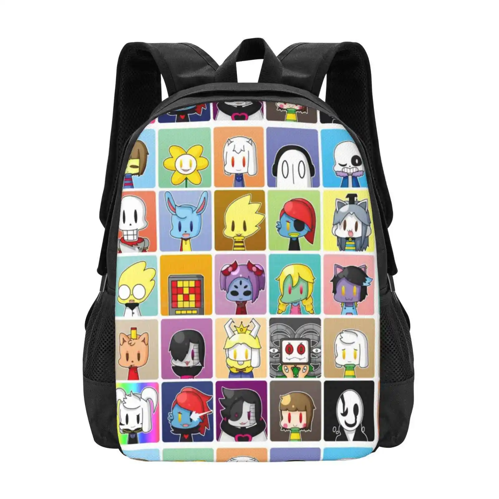 

Undertale Bag Backpack For Men Women Girls Teenage Undertale Frisk Chara Papyrus Sans Toriel Undyne Flowey Asriel Alphys Asgore