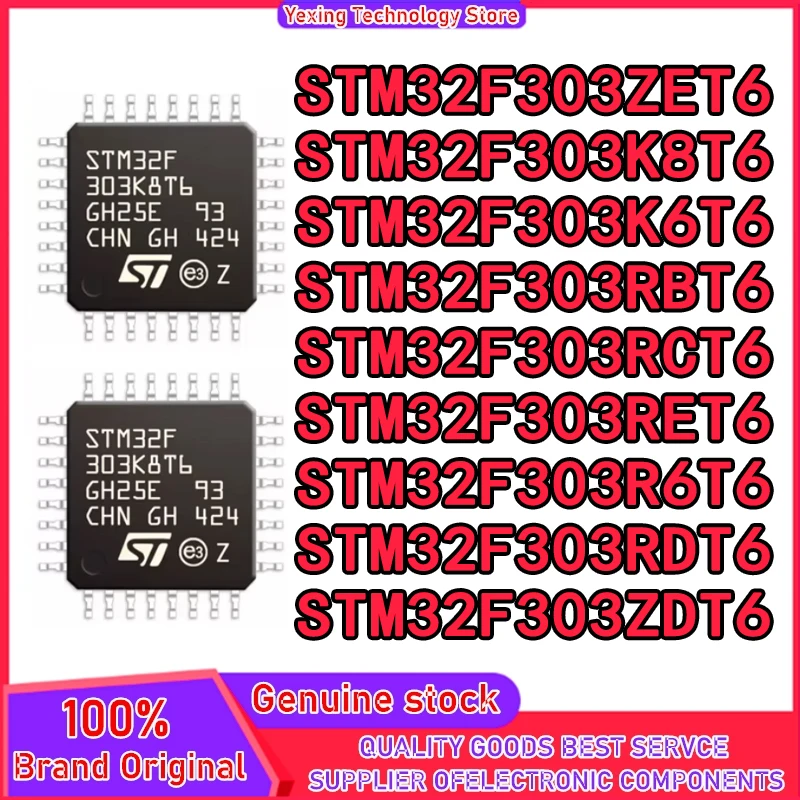 5P STM32F303ZET6 STM32F303ZDT6 STM32F303K8T6 STM32F303K6T6 STM32F303RBT6 STM32F303RCT6 STM32F303RET6 STM32F303R6T6 STM32F303RDT6 (art.: 3920db563fc33) - 3920db563fc33