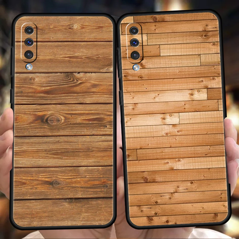 

Carved Wood Phone Case for Samsung Galaxy A13 A53 A73 A33 A22 A12 5G A02 A03 A70 A50 A10 A20 A30 Silicone Cover Shell Fundas Bag