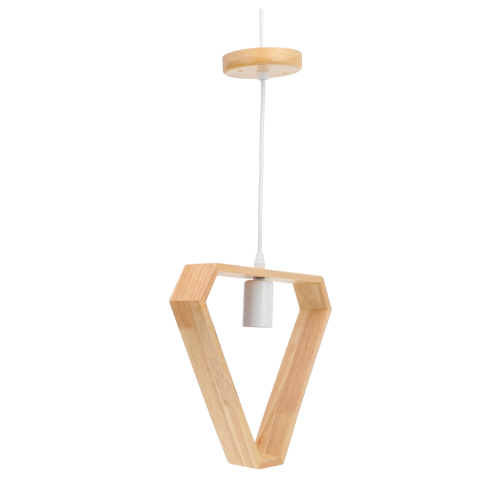 

Креативная простая треугольная деревянная люстра, домашнее освещение, скандинавский потолочный светильник