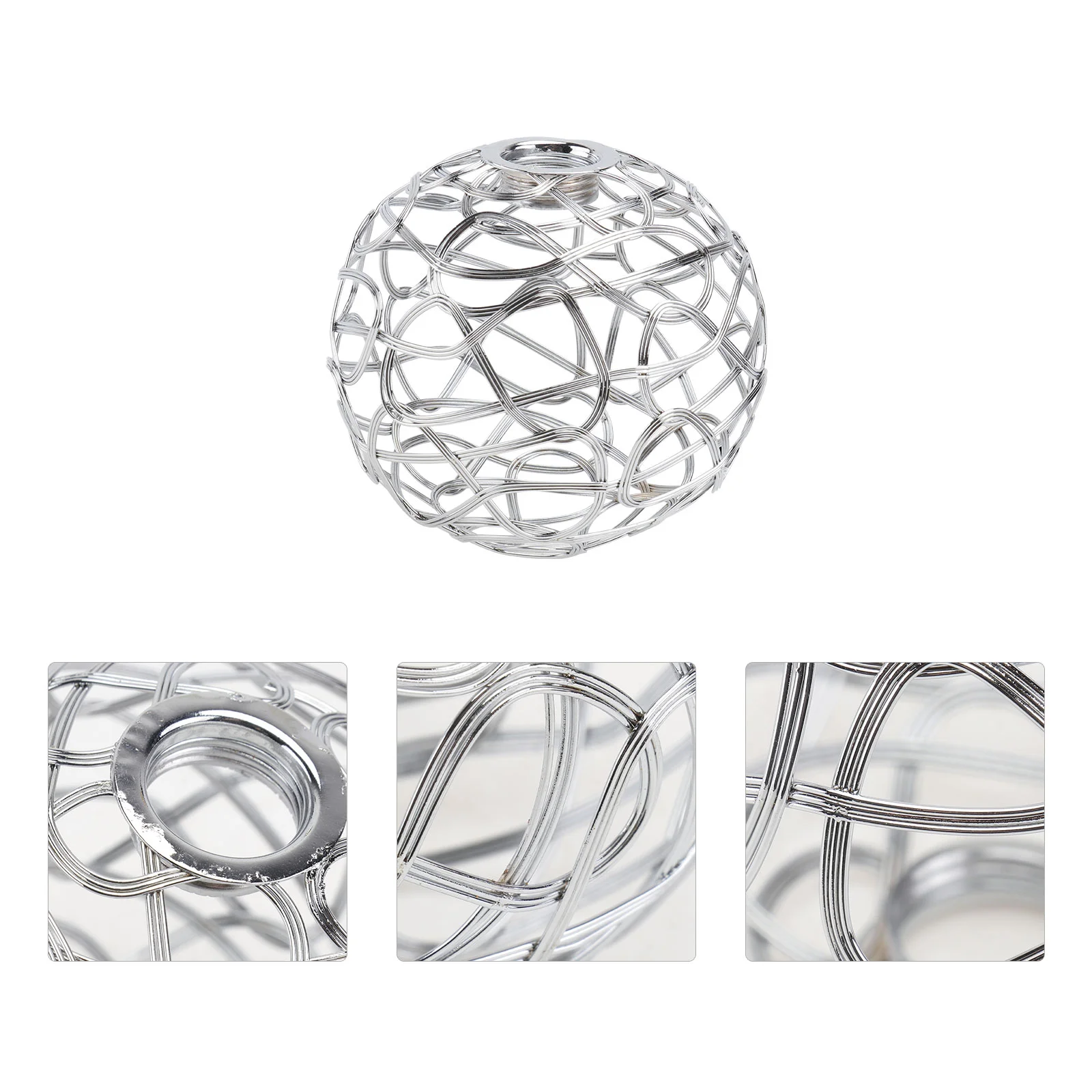 

Wrought Iron Metal Lampshade Home Decoration Sphere Pendant Cage Light Accessory