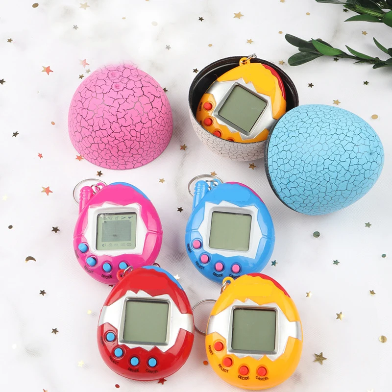 

New Virtual Network Electronic Pet Machine Game Children Toys Cute Keychain Rabbit Figurine 168 Electronic Pet Game Machine Toy