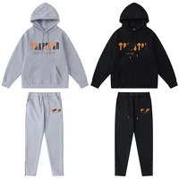 trapstar hoodies mens vhenille decoded tracksuit high quality fleece embroidered jackets jogging pants