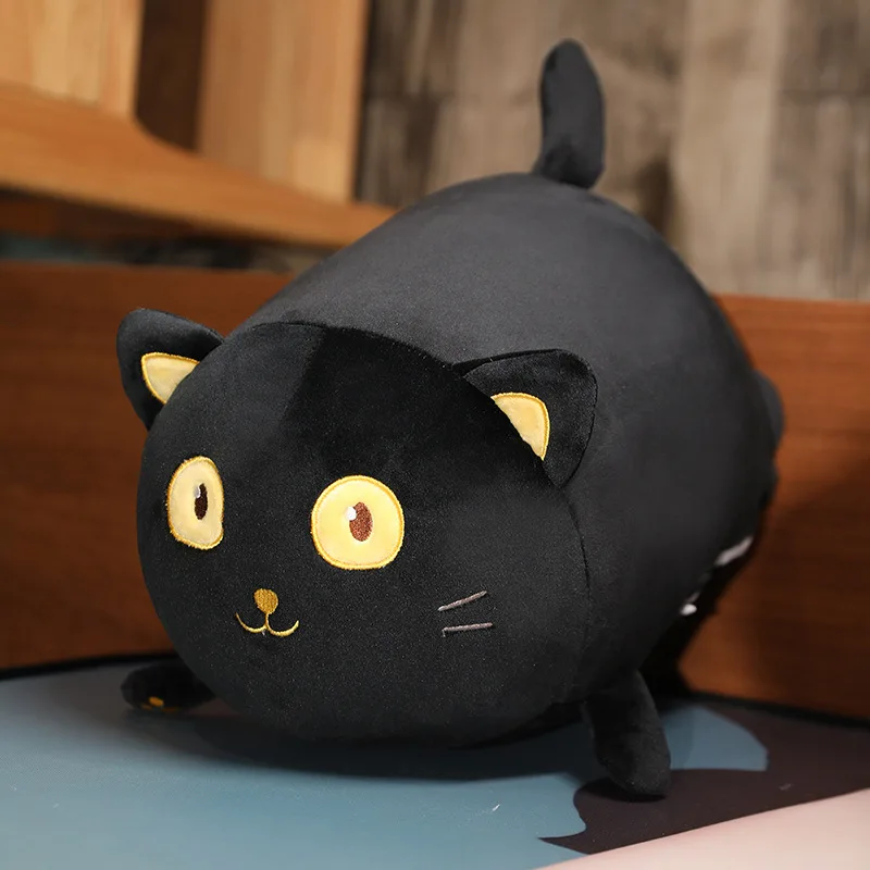 

Simulation / Cute / Soft / Black Cat Plush Toy / Cure Series Big Eye Black Cat Pillow / Children's Birthday Gift