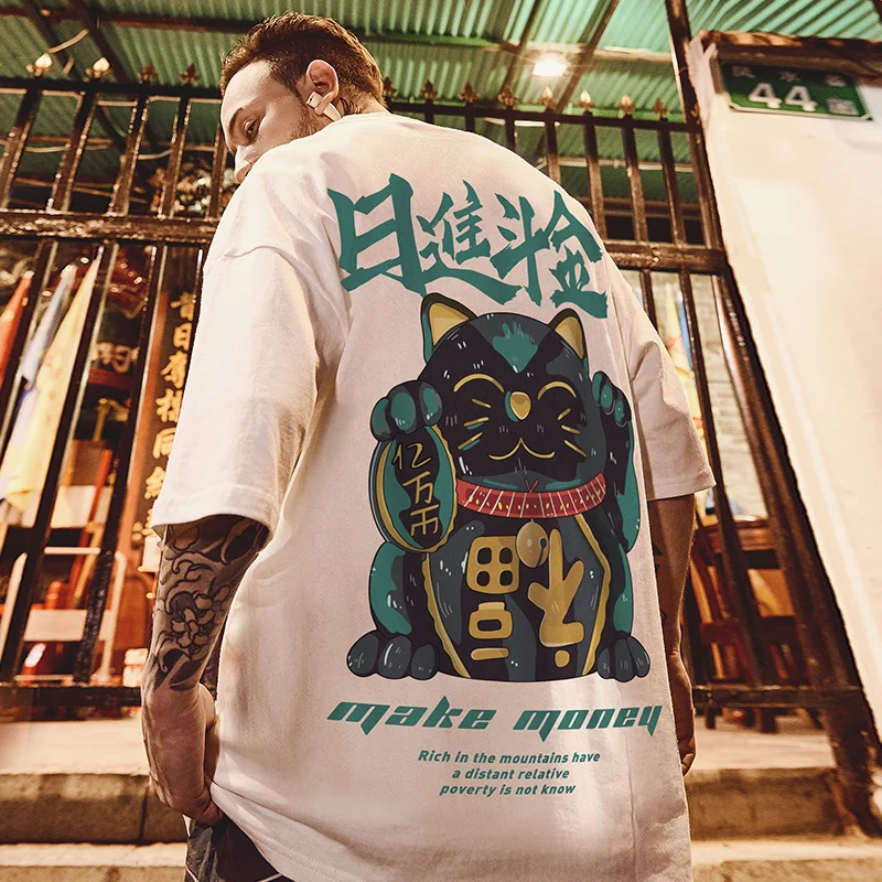 

Oversize European and American Fashion Brand Overweight Men's Clothing plus-Sized plus Size National Fashion Hip Hop Loose