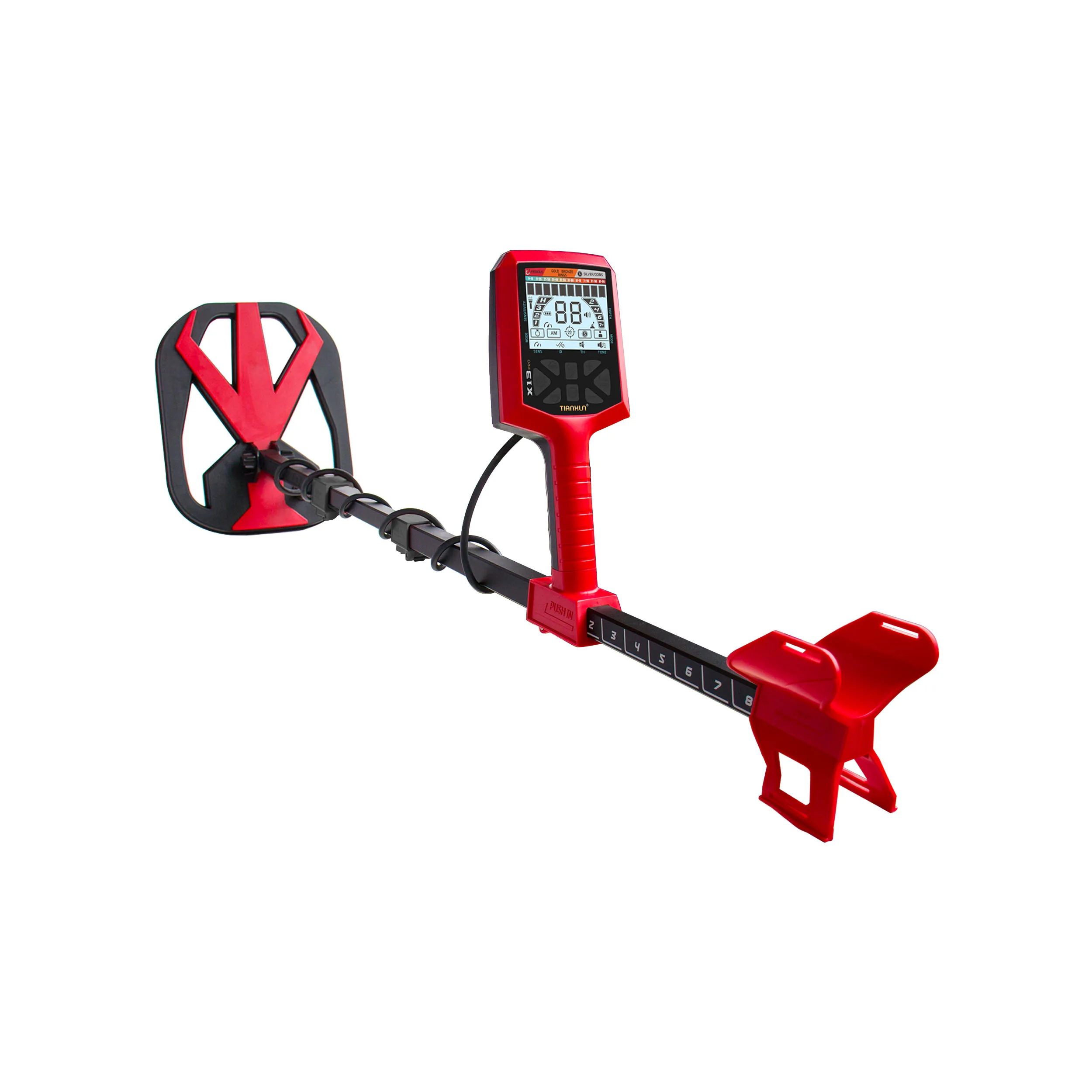 

Tianxun Red X13 new structure Metal Detector Professional metal Detector with auto balance gold metal detector