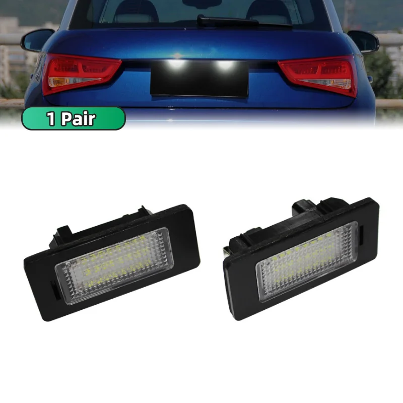 

Светодиодная лампа номерного знака 12 В canbus для Audi A4 B8 A5 Q5 S5 TT A1 S4 A6 A7 2008-2013 Бесплавные номерные фонари Audi