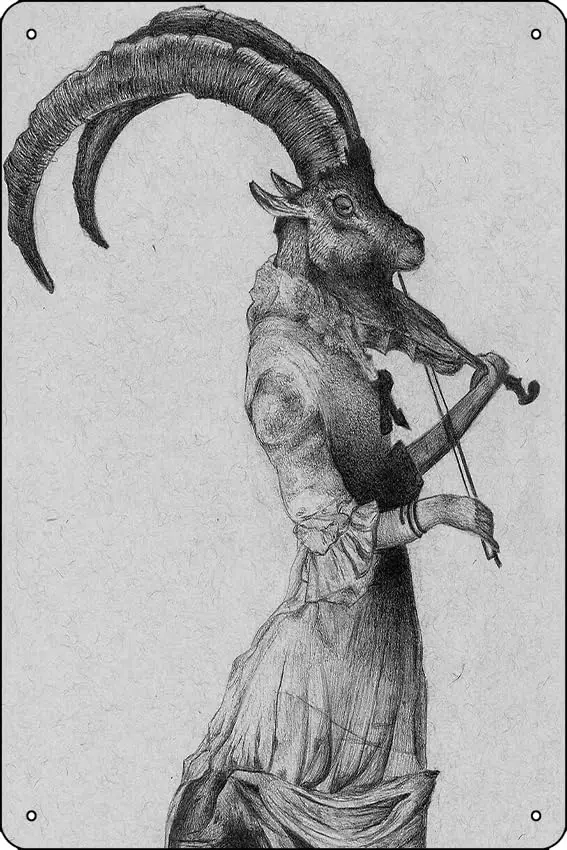 Постер Goetia металлический жестяной знак 12X8 дюймов забавная мужская пещера Декор