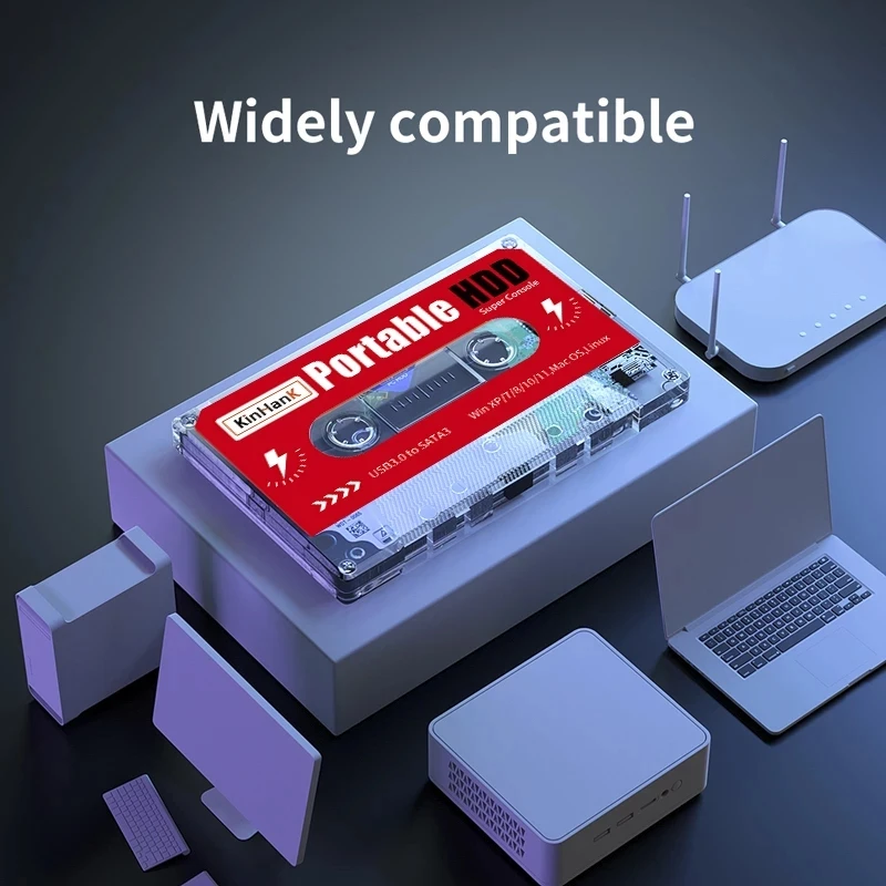 Новый портативный внешний жесткий диск 2T HDD SATA 3 для ноутбука/ПК/Windows/Mac OS с 71000 +