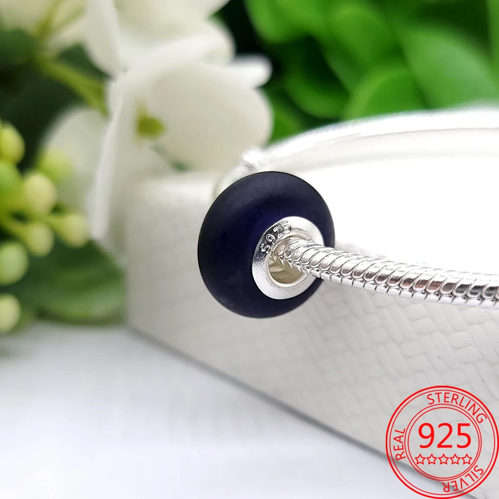 925 оригинальные матовые Зеленые Подвески plata charm of ley для браслета Pandora со