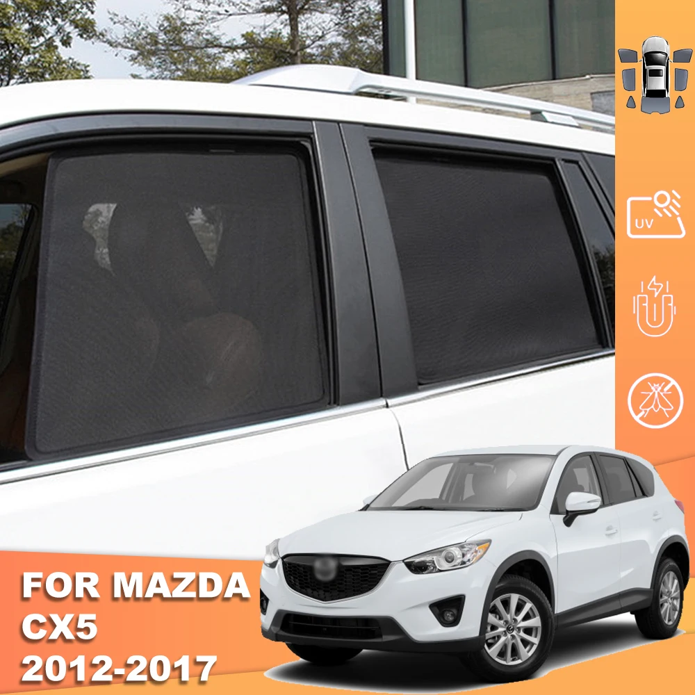 

For Mazda CX-5 CX5 2011-2018 CX 5 KE Rear Side Window Sun Shade Shield Magnetic Car Sunshade Front Windshield Baby Curtain Visor