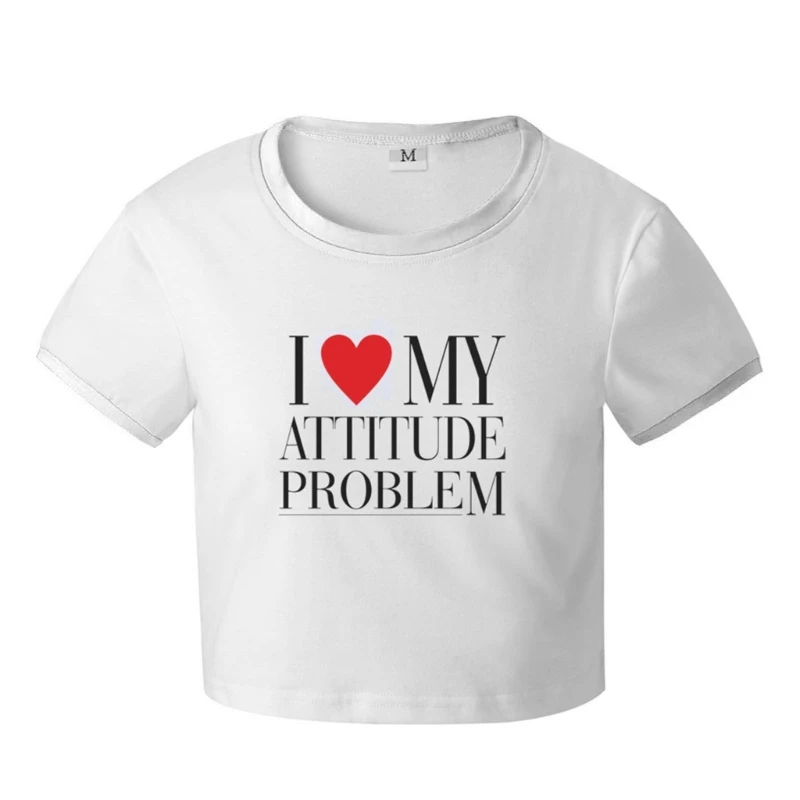 

Летняя футболка с круглым вырезом и буквенным принтом, облегающая футболка, модная повседневная облегающая футболка M6CD