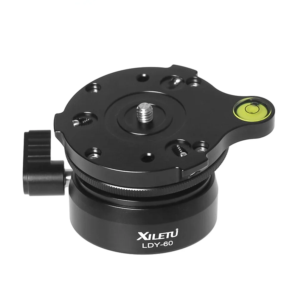 

XILETU LDY-60 CNC Hemisphere Panoramic Ball Tripod Head Video Adjusting Platform for DSLR Cameras Tripods Monopods Ballhead