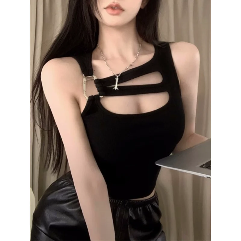 

Hollow Crop 00s Y2k Women Tops Camis Out For Style Korean Vest Summer Streetwear 2023 Sleeveless