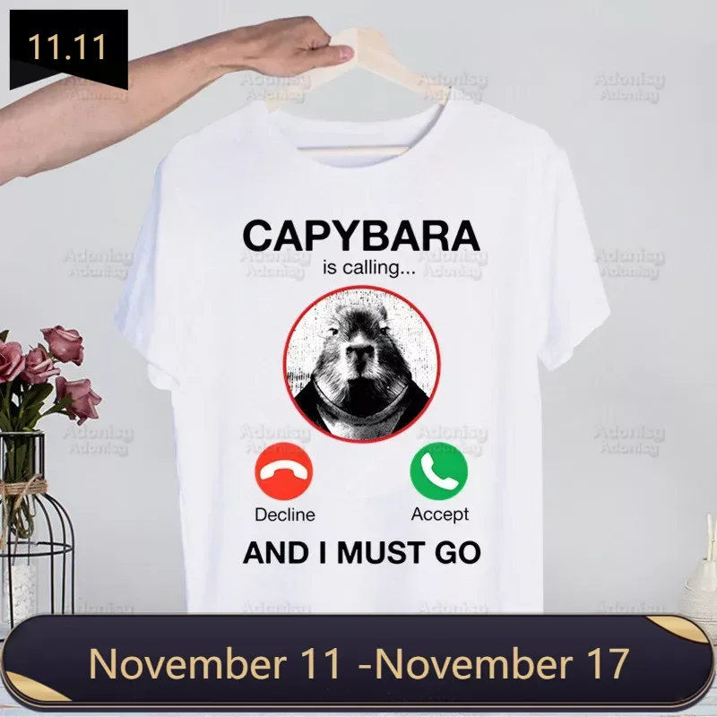 

Капибара Харадзюку Мужская футболка с принтом унисекс капибара забавная мультяшная футболка с коротким рукавом Повседневная Милая футболка с животными капибара