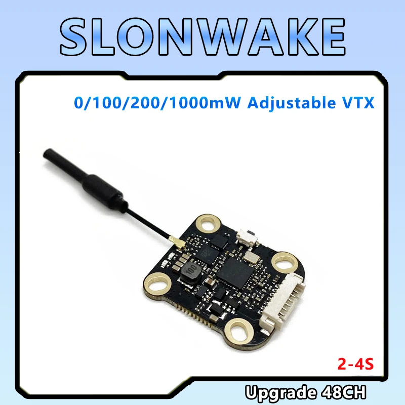 5 8 ГГц 48CH FPV VTX 1 Вт 8G видео передатчик изображения 2-4S 100/200/400 МВт для